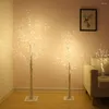 Decorative Flowers 1Pc Emulation Tree Lights LED Landscape Lamps Night Glowing (Warm Light)