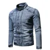 Fi Spring Casual Jacket Mens Veet Streetwear Denim Veste Col Montant Jean Vestes Mâle Slim Fit Manteau Vêtements d'extérieur v7i4 #