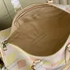 24SS Women Totes Handbag Luxurys Designer Checkerboard Kontrast Shouder Crossbody Messenger Travel Handbag Purse Pouch Laptop Bag Original Metal 45cm