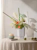 Vaser minimalistisk marmor vas för bordshylla mantel entré centerpieces modern blomma bondgård vardagsrum heminredning