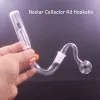 14 mm glasoljebrännare bong dab halmolje riggar micro nc set glas rökande vattenrör med 30 mm kulglasoljebrännare rör 2 st ll