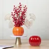 Vasen, verschleißfeste Simulation, Kürbisvasenform, verblasst nicht, Kunststoff-Blumentopf, Korrosionsschutz, Blumenarrangement