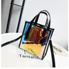 Borse a tracolla Stile coreano Tote Bag in PVC Shopper Borsa da donna Moda femminile composito 2024