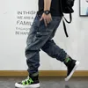 american Fi Hip Hop Cargo Jeans Streetwear Skateboard Harem Trousers Men Clothing Japanese Harajuku Denim Casual Pants Male d3jA#