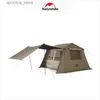 Tendas e abrigos Naturehike Village 6.0 Ridge Titanium Black Rubber Tenda de abertura rápida ao ar livre Camping Canopy Tenda de cabine à prova de chuva e à prova d'água24327