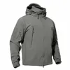 Tacvasen Giacca invernale tattica Softshell Giacca in pile da uomo Cappotto impermeabile antivento verde Cappotti da lavoro Caccia Escursionismo Giacca a vento u83u #