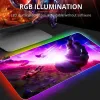 Pads Fortnites Cartoon Game RGB PC PC Gamer Mouse Mouse Pad Mousepad LED świecące myszy myszy