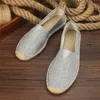 Casual Shoes 2024 Summer Autumn Men Canvas Breattable Men's Slip-On Graffiti Espadrilles Women Footwear Flats