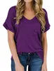 camisas mulheres roupas de grife roupas de grife femininas de alta qualidade Tess verão moda designer casual moda manga curta europa américa mulheres decote em v camisetas eua