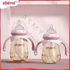 Mamadeiras # 240ML 300ML robô PPSU de alta capacidade / robô para bebê recém-nascido / mamadeira / robô de boca larga / sem BPA / adequado para 6 meses + L240327