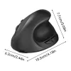 Mäuse Vertikale Mute-Maus Drahtlose 2,4-G-Maus Wählbare Batterie und wiederaufladbare Version Leistungsstarker optischer DPI-Sensor für PC Laptop
