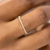 Bagues de bande Minuscule petite bague ensemble pour femmes couleur or zircon cubique Midi doigt anniversaire bijoux accessoires cadeaux Kar229 Drop Deliv Otpio