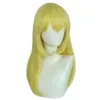 Party Supplies Irvine Wigs Anime vuxna kvinnor rollplay gult långt rakt hår mashle magiska muskler cosplay kostym tillbehör