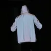 Hot Men's Full odblaskową kurtkę lekkie bluzy kobiety Kurtki Hip Hop Waterproof Windbreaker Hooded Streetwear Coats Man Overize v8bs#