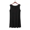 Casual Dresses XL To 6XL Modal Tank Top Dress Loose Sundress Large Size O-Neck Sleeveless Over The Knee Homewear Sleepdress