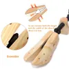 4 Pcs Unisex Shoe Stretcher Wooden Shoes Tree Shaper Rack Pine Wood Adjustable Flats Pumps Boots Expander Shoe Trees Care 240326