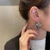Boucles d'oreilles créoles en forme de C, 1/2/3 pièces, belles couleurs, boucles d'oreilles exagérées rayées, grandes, simples et délicates en forme de C