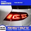 Tylna lampa streamer skrętu sygnał hamulca wsteczne Parking Światła biegowe dla VW Golf 7 LED Ogon Zespół światła 13-21 Tylne Montaż