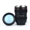 Water Bottles Camera Lens Coffee Mug Travel Cup 350 ML Stainless Steel Insulated For Cold Tea