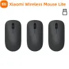 Möss Xiaomi Wireless Mouse Lite Battery Version 2.4 GHz 1000DPI Med låg elminnesminnelse bärbar mus för Windows 10 PC -surfplatta