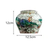 Garrafas de armazenamento frasco de gengibre decorativo dragão impresso antigo chinês com tampa para mesa de cozinha escritório sala de estar casa de chá