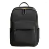 Backpack Women 14-inch Laptop Bag Large Capacity Solid Color Bags Shoulder Women's Leather Backpacks For Students Travel Ladies