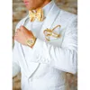 Luxus Herrenanzüge Blazer Einreiher Schal Revers Formale Kostüm Homme Elegante 2 Stück Jacke Hosen Slim Fit Männliche Kleidung g1Ug #