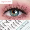 False Eyelashes Natural Manga Lashes Soft Thick Eye Daily Dating Makeup Wispy