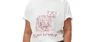 T-shirts pour femmes duigner pêche imprimé rond cou de coton en vrac t-shirt à manches courtes