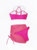 Kobiety stroje kąpielowe dla kobiet Kobiet Swimsuit 2024 Solid Pearl Sling Bikinis