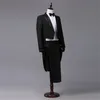 men's Tailcoat Classic Modern White and Black Basic Style Mens Suit with Tailcoat Singer Magician Stage Jacket Outfits 91jn#