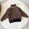 Çocuk Moda Sweaters Erkekler UNISEX BEBEK KÜÇÜK KAZANIŞ KIŞ KURTUSUZLARI KILAŞ SICAK MEKTUP BASKI BASKI KURULDUĞU