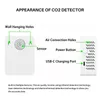 في الساعة 1 مساءً 2.5 مساءً 1010 HCHO TVOC CO2 كاشف جودة الهواء فورمالديهايد مراقب