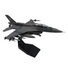 Liga 1/72 6 Fighter Diecast Modelo Ornamento Colecionável com expositor para casa, quarto, escritório, prateleira de armário 240314