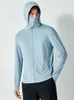 estate UPF 50+ UV Proof Cappotti in pelle da uomo con cappuccio Sun Protecti traspirante giacca a vento sottile e fresca Plus Size giacche casual 8XL 81M3 #