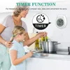 Wall Clocks Digital Shower Clock Waterproof Bathroom Timer Kitchen LCD Display 12/24 Hour Format