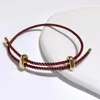 Bracelets de charme Mode Mâle Tresse En Acier Inoxydable Hommes Femmes Bracelets Classique Fil Manchette Bijoux Pour Fille Drop Livraison Bijoux Otaky