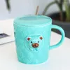 Tasses 3D Relief Animal tasse en céramique recevant une tasse de dessin animé mignon petit cadeau d'étudiant frais