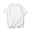 estate Cott T-shirt da uomo Solid Casual Tees Mens allentato manica corta Top Fi Bianco Blu T Shirt Abbigliamento maschile Plus Size 5XL 131E #