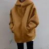 Bahar büyük boyutlu hoodie siyah uzun kollu artı kadife gevşek sıcak hoodies kadın modaya uygun gündelik bayanlar kıyafetleri 240313