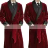 2023 Nieuwe Collectie Veet Mannen Pakken Kostuum Bruidegom Tuxedos Sjaal Revers Bruiloft Terno Masculino Slim Fit Blazer Jas 1 st W91J #