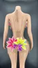 Christia Bella – maillot de bain de styliste pour femmes, vêtements de danse, Sexy, col licou, Bikini, vêtements de plage, ensemble de cordes à fleurs, 2022