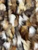 natural fox fur plates real fur blanket parka lining DIY material 71Qq#