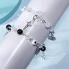 Link Bracelets Sansango Fashion Star Heart Charms Bracelet Beads Matching Chain Adjustable Friends Jewelry Gift