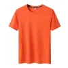 T-shirt grande taille pour hommes T-shirt à séchage rapide pour hommes col rond grande taille à manches courtes K1uM #