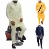 2023 Ny i 2 st lyxkläder för män diamd mönster byxa sätter mäns kläder lg-ärmade bröllop kostymer afrikansk etnisk stil w6ai#