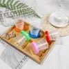 Tasses soucoupes Portable Silicone rétractable bouteille d'eau pliante voyage en plein air pliable bouteille de boisson en verre