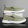 Casual Shoes 2024 Summer Men's Canvas Boat Outdoor Convertible Slip On Loafer Fashion Flat Non-Slip Deck Big Size