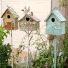 Vintage vogelhuisstijl tuinklimplant ondersteuning buitendecoratie 240322