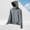 Zomer Upf 50+ Uv Zon Beschermende Huid Jas Mannen Ademend Ultralichte Zon Jas Windjack Ijs Zijde Capuchon Man kleding g0XA #